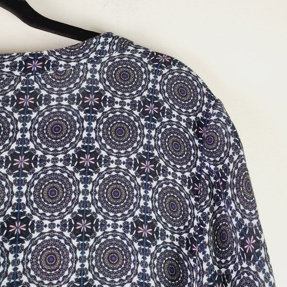 Pure Collection Circular Geometric Viscose Lagenlook Dress Sz 12 - Picture 9 of 10